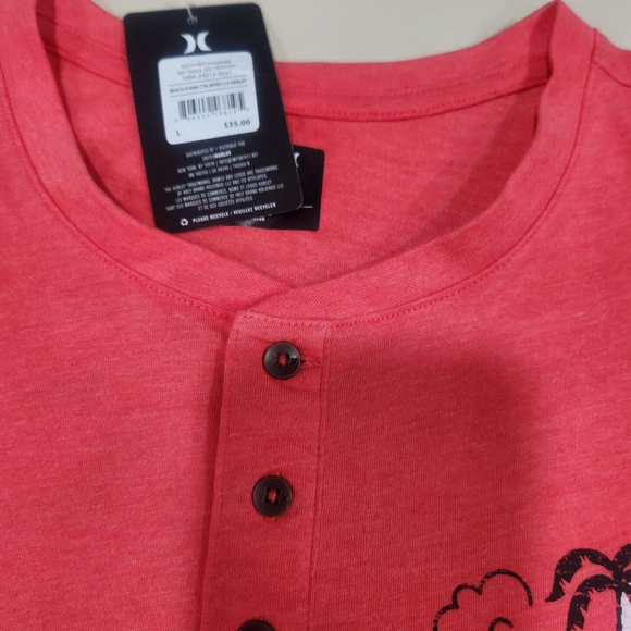 Hurley Men's Large Long Sleeve Front Logo & Back Graphic Tee Shirt NWT - Picture 4 of 7